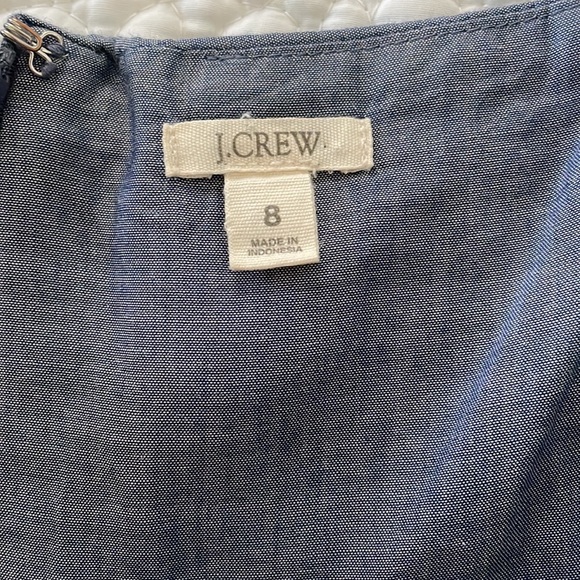 J. Crew Strapless Chambray Wild Rose Dress - Picture 6 of 7